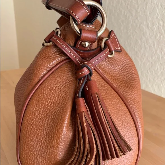 Dooney & Bourke Brown Leather Handbag - Picture 3 of 10